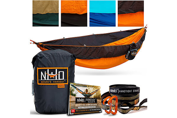 The HangEasy High-End Camping Hammock - Free Premium Adjustable Hanging Straps