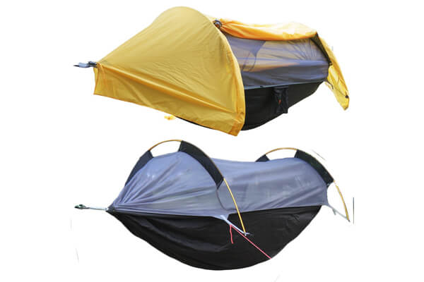 Patent Camping Hammock with Mosquito Net and Rainfly Cover