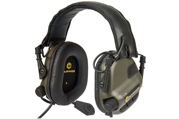 Electronic Tactical Earmuffs w/ AUX Input Sports Sound Hearing Protection