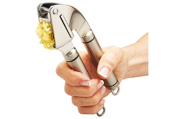 Qlty First Stainless Steel Garlic Press, Crusher