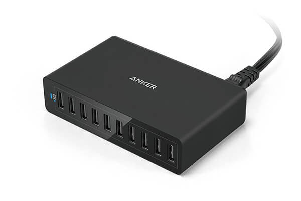 Anker 60W 10-Port USB Wall Charger, PowerPort 10