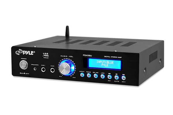 Pyle Bluetooth Stereo Amplifier - Compact Home Audio Receiver