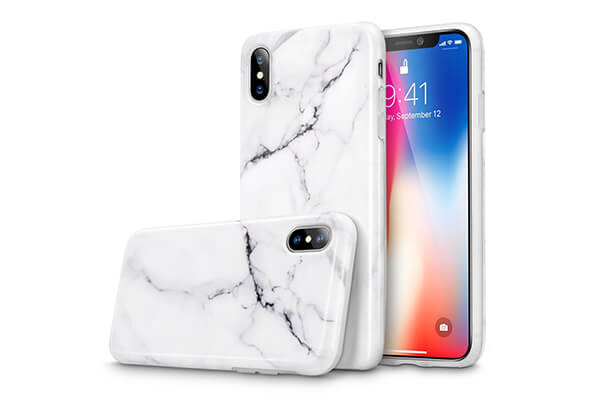 ESR Slim Fit Shell Soft Flexible TPU Rubber Silicone Gel Marble Pattern Mobile Phone Cover
