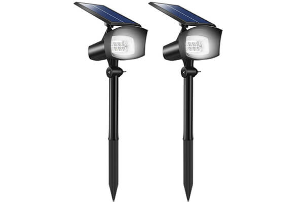 TomCare Solar Lights, Upgraded 2-in-1 Waterproof Wireless 8 LED