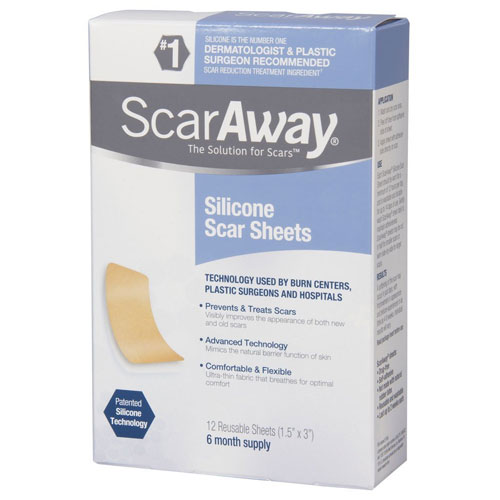 7. ScarAway Professional Grade Silicone Scar Treatment Sheets