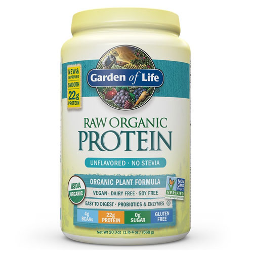 1. Garden of Life Raw Organic Protein Unflavored