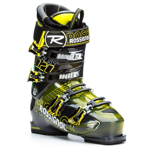 10. Rossignol Alias Sensor 120 Ski Boots Yellow Transparent Mens