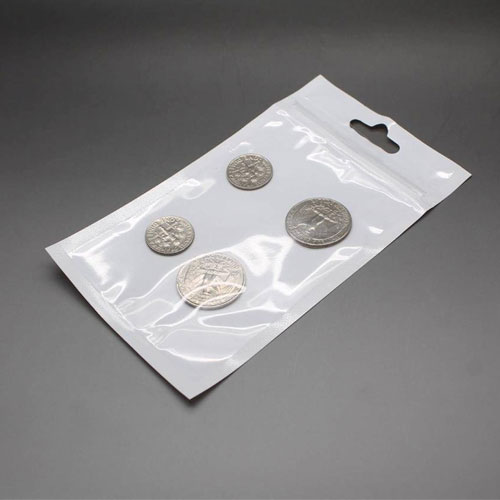 7. White Transparent Ziplock Plastic Bags