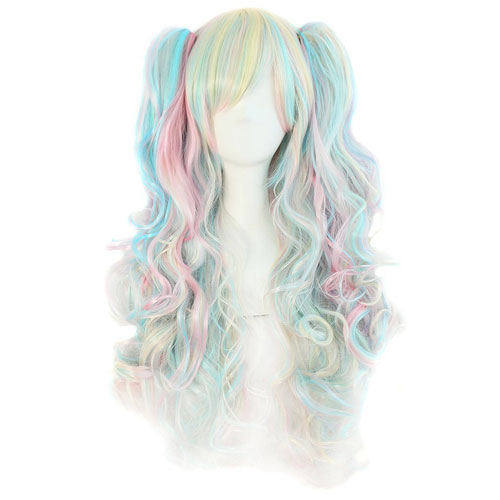 1. Cosplay Wig (Pink/ Blue/ Blonde