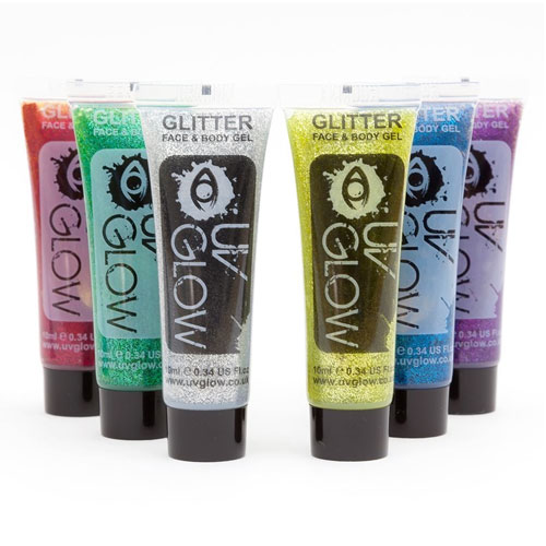 6. Face and body glitter grl 0.34 oz ( set of 6 tubes)
