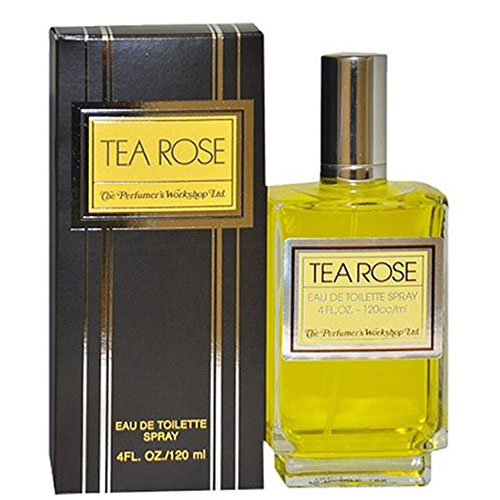 Tea Rose Perfume for Women 4-Ounce EDT Spray by Perfumer’s Workshop