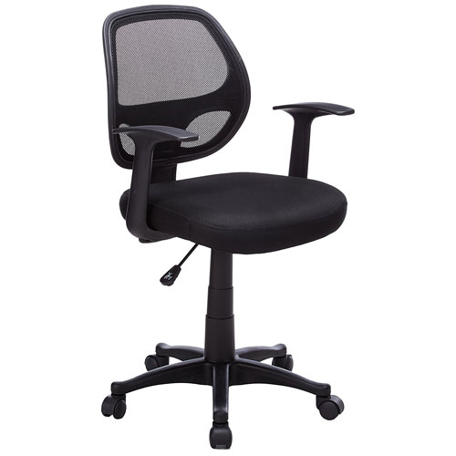 Flash Furniture MidBack Black Mesh Swivel Task Chair