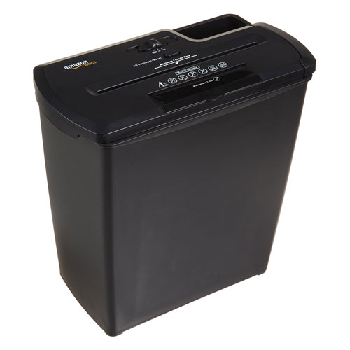 Amazon Basics 8-sheet Strip-cut Paper CD, And Credit Card Shredder