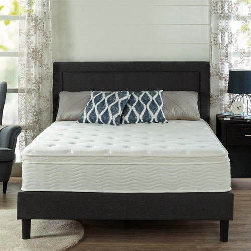 Zinus Sleep Master Ultima Comfort 12-Inch Euro Box Top Spring Mattress, Queen