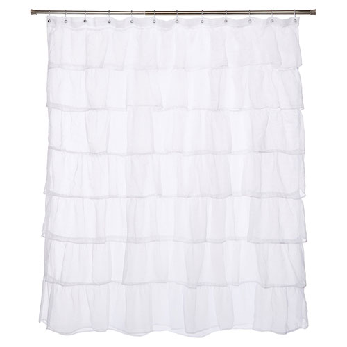 Gee Di Moda Gypsy Ruffled Shower Curtain