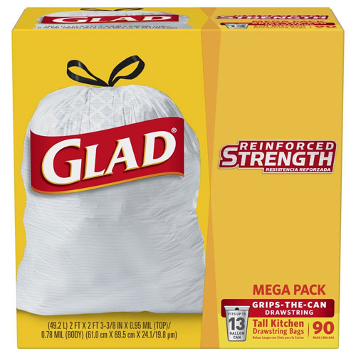 Glad Tall Kitchen Drawstring Trash Bag