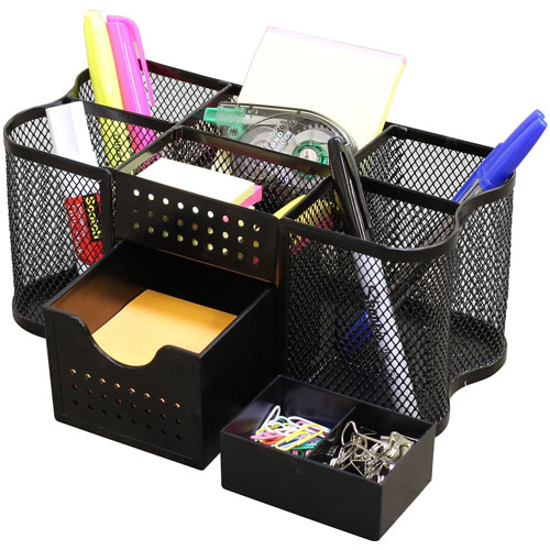 DecoBros Desk Supplies Organizer Caddy, Black