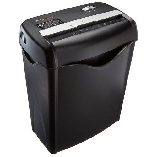 Amazon Basics 6 Sheet Cross Cut Paper and Credit Card Shredder