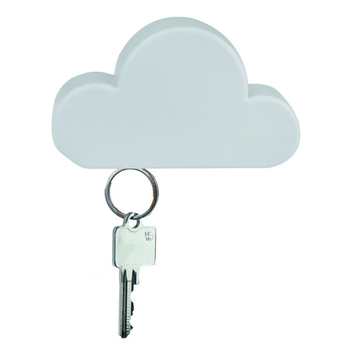 Twone White Cloud Magnetic Wall Key Holder