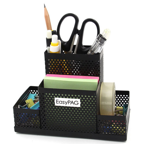 EasyPAG Mesh Desk Accessories Organizer Office Supplies Pen Holder