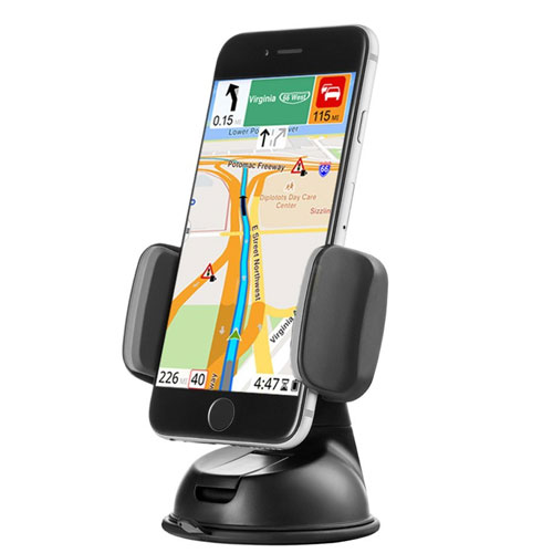 Zilu Car Phone Mount, Cell Phone Holder for Dashboard and Windshield