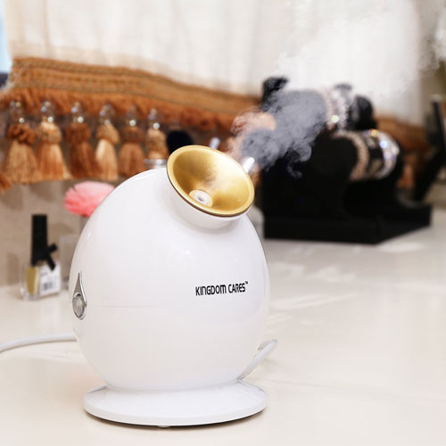 KINGDOMBEAUTY NanoSteamer Warm Mist Facial Steamer Nano Ionic Hot Mist Moisturizing Face Steamer Personal Sauna