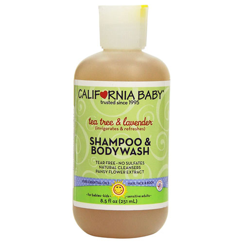 9 California Baby Tea Tree and Lavender Shampoo & Bodywash - 8.5 oz