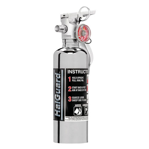 10. H3R Performance HG100C Hal Guard Chrome Clean Agent Fire Extinguisher