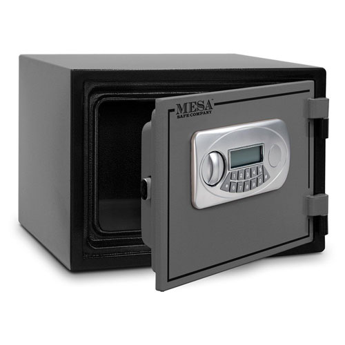 10. Mesa Safe MESA MF30E U.L. All Steel Classified Fire Safe with Electronic Lock, 0.4-Cubic Foot, Black and Grey