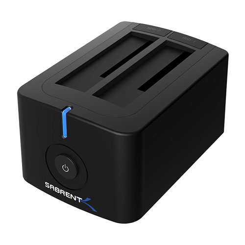 Sabrnet USB 3.0 To SATA Dual Bay External Hard Drive Docking Station