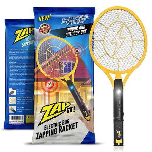 Zap-It! Bug Zapper - Rechargeable Mosquito, Fly Killer, and Bug Zapper