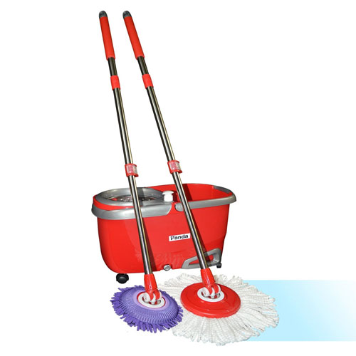 Panda Premium Effortless Wring Spin Mop and Bucket Set