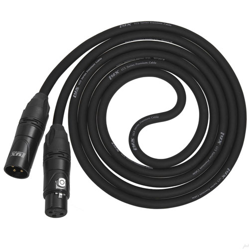 6. LyxPro Balanced XLR Cable 6 ft Premium Series Professional Microphone Cable, Powered Speakers and Other Pro Devices Cable, Black
