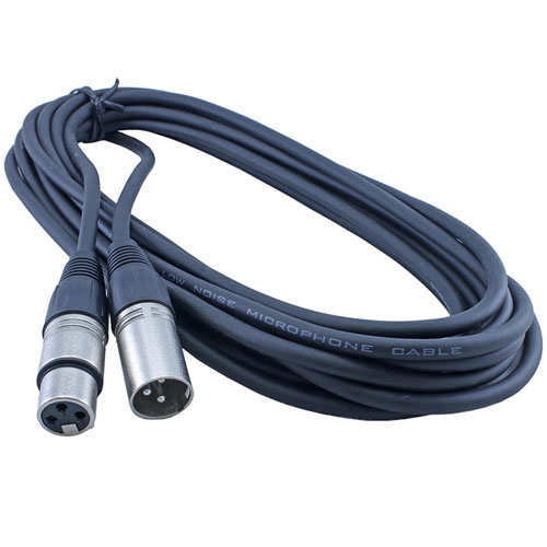 9. 5 pack of 25 FT Low Z Male to Female 3 Pin XLR Mic Microphone Cable