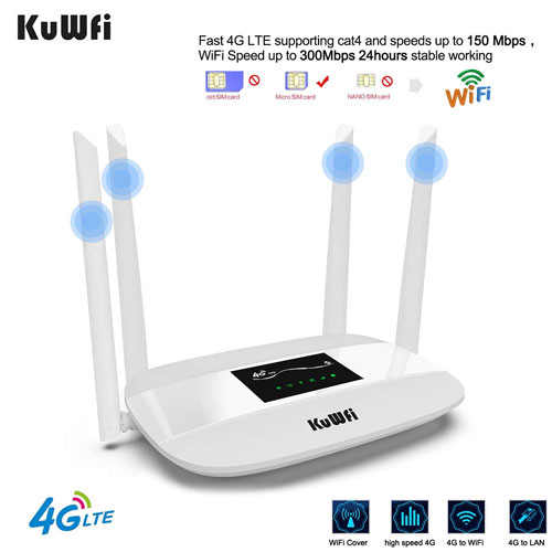 6. KuWFi 4G LTE CPE Mobile Wi-Fi